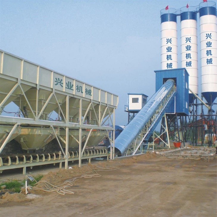 Belt Conveyor Type Concrete Batching Plant