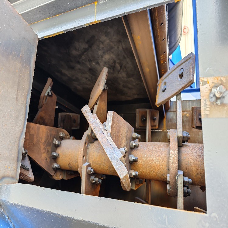 inside a cement mixer drum inside a cement mixer drum